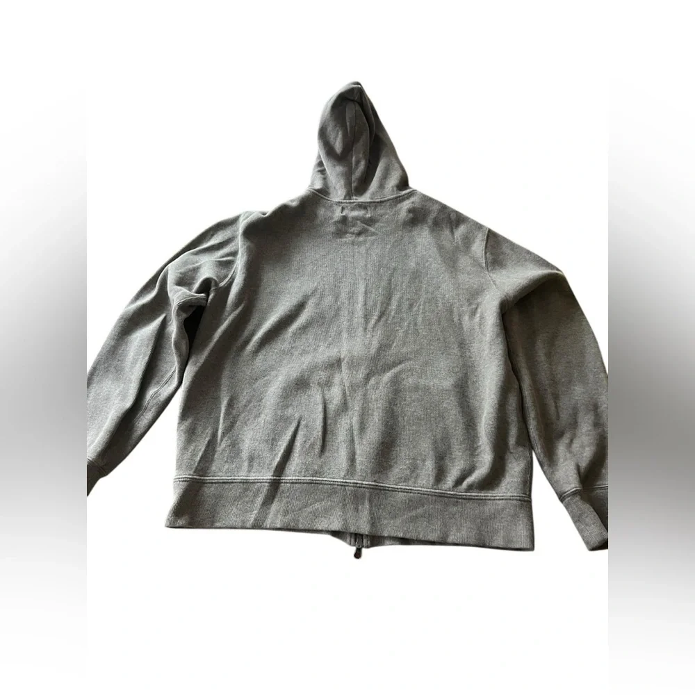 VTG‎ Ralph Lauren polo hooded jacket XL full zip brown 100% cotton knit sweater
